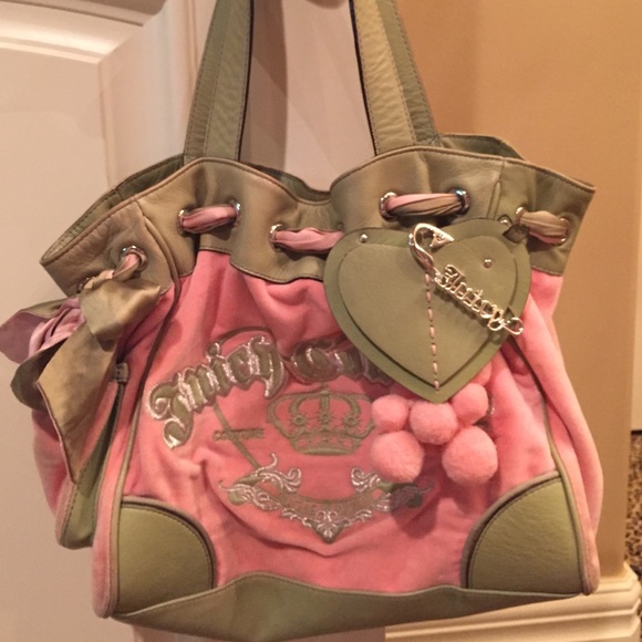 Pink and green Juicy Couture bag