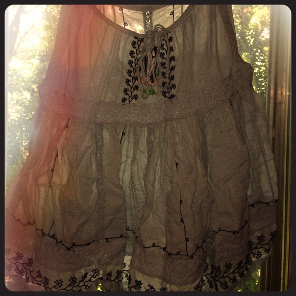 Free people blue summer top