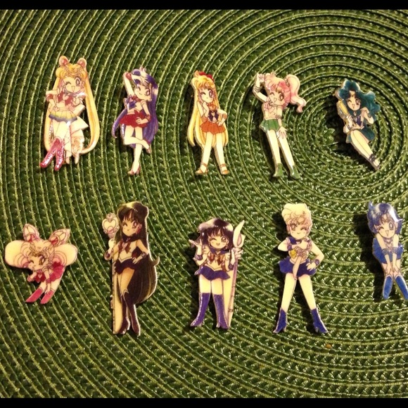 Sailor Moon Sailor Scout Pin Brooch 90s