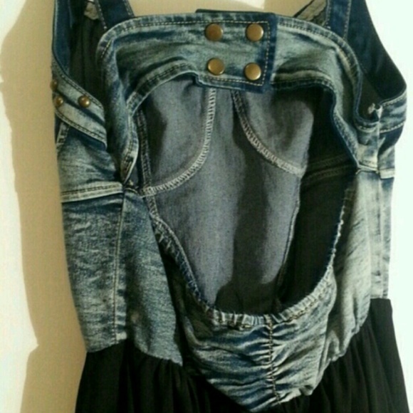 Jean high-low dress - Picture 3 of 4