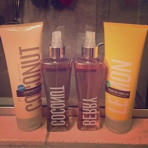 Bath and Body works signature vanillas collection