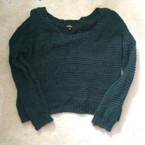 Oversized green sweater
