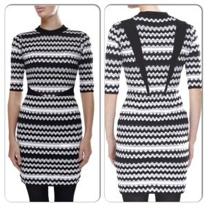 NWT Rare M Missoni Chevron Bodycon Dress, XS (38)