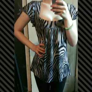 Zebra patterned shirt