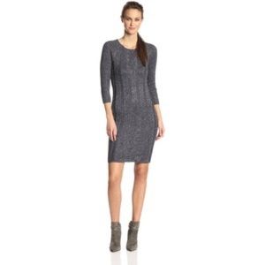 CeCe By Cynthia Steffe grey sweater sparkle dress