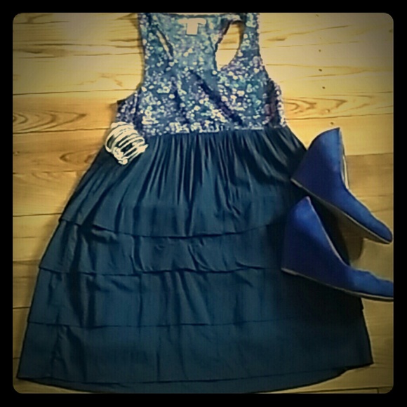 Charlotte Russe Dresses & Skirts - LAST CHANCE!  Comfy Racerback Tiered Dress