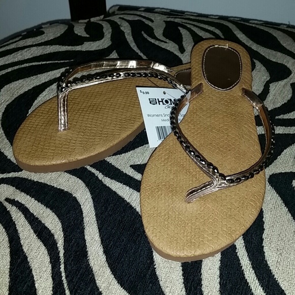 Home Design Rose Gold Flip Flop