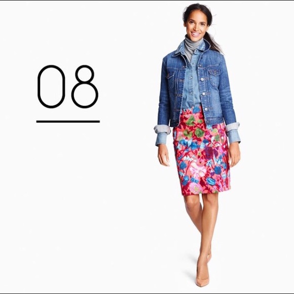 JCREW Floral Skirt Size 12-NWT