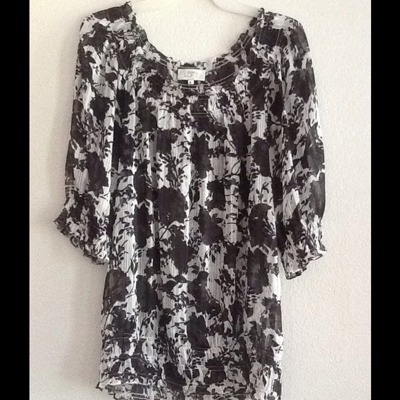 Ann Taylor Loft Sheer Blouse