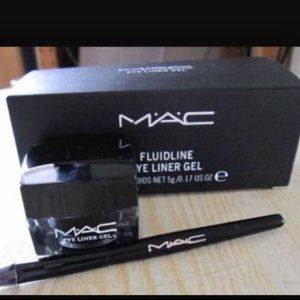 Mac black fluid line eyeliner gel & burch