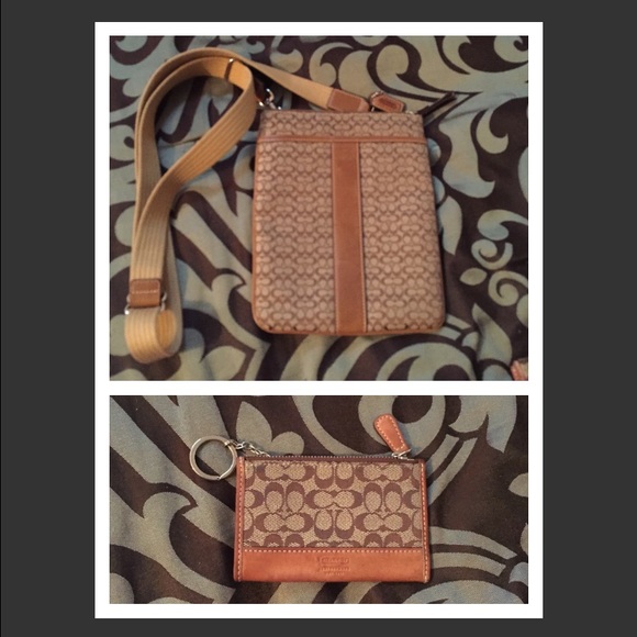 Coach crossbody & small key wallet