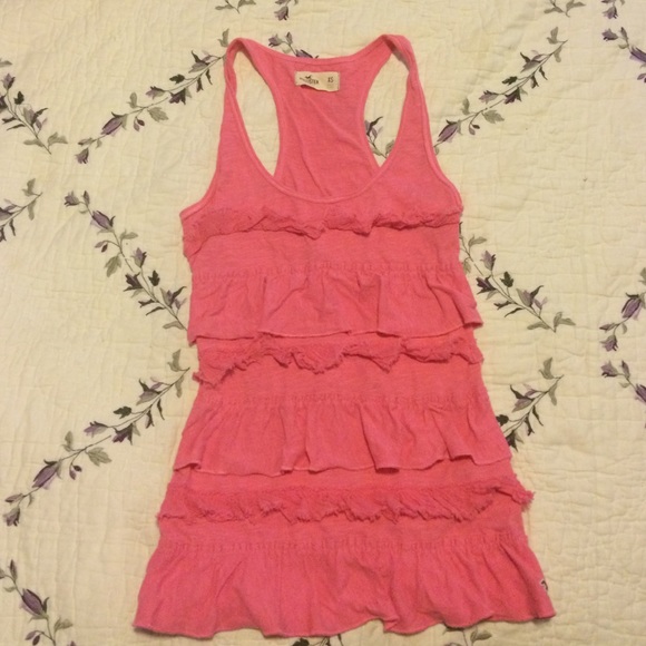 Layered hot pink tank