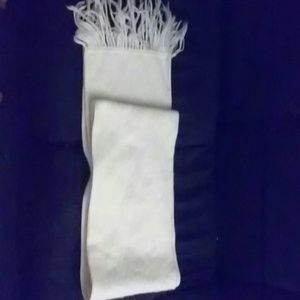 CLEARANCE Cream Alpaca scarf