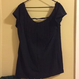 American apparel black fringe.