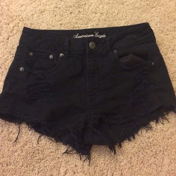 Black American eagle shorts