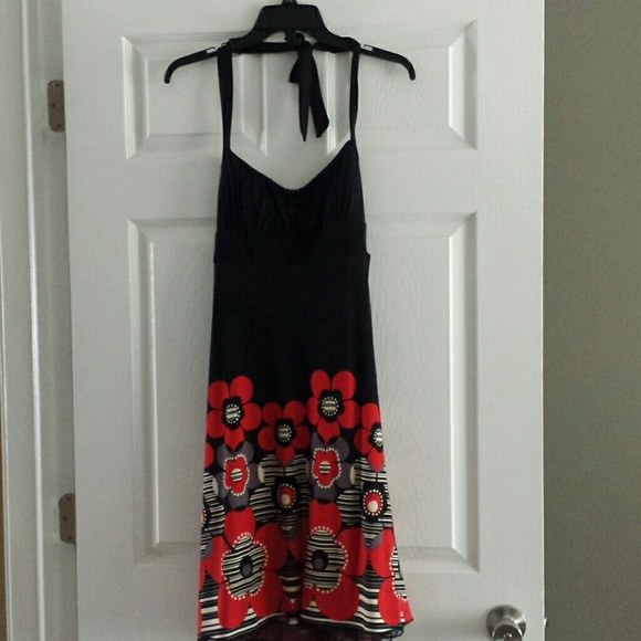 Trixxi Halter Floral Print Dress