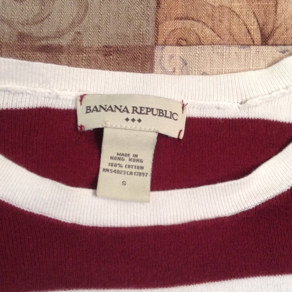 Maroon and White Long Sleeve - Banana Republic - Picture 2 of 3