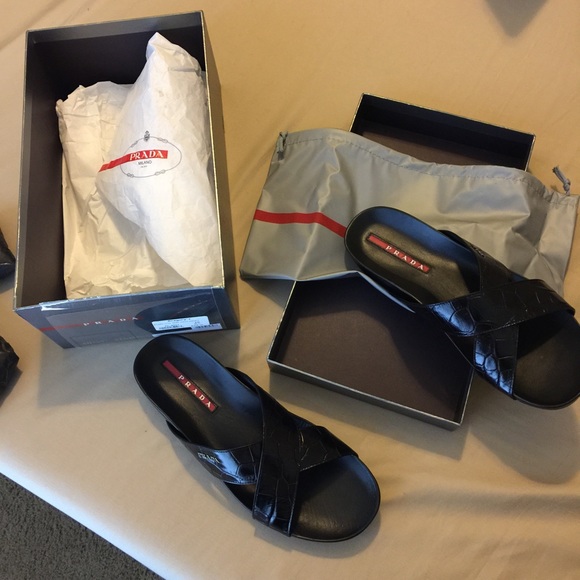 Prada Sandals, Size 10, 100% Authentic, New In Box