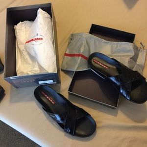 Prada Sandals, Size 10, 100% Authentic, New In Box