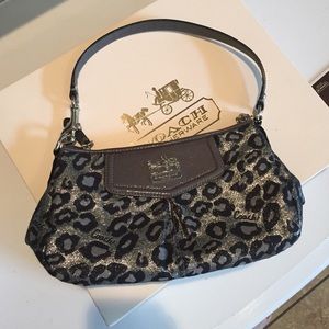 Never used!! Small Coach Ocelot print