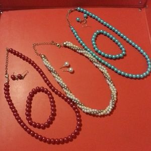 Lot of 3 Sets of Costume Jewelry Pearls / Avon $20