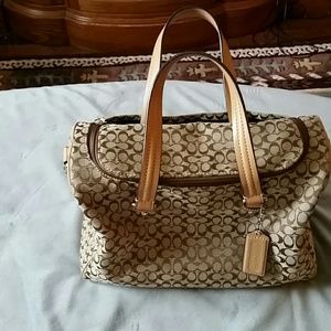 Coach small makeup tote