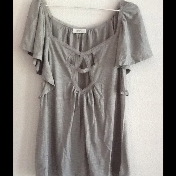 Ann Taylor Loft Grey Soft top