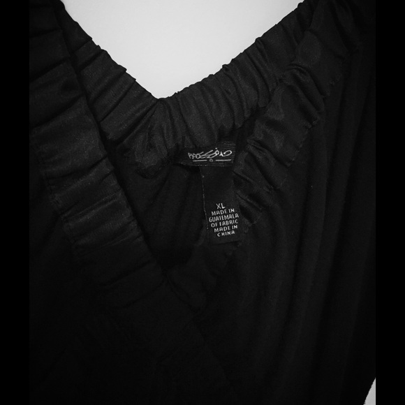 DONATED - Flattering Midi Length Black Sundress - Picture 3 of 3