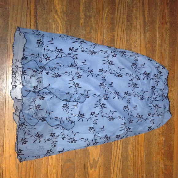 Glittery flower skirt