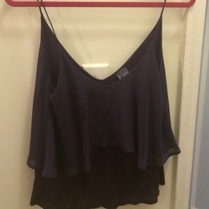 Purple Sparkle and Fade Top
