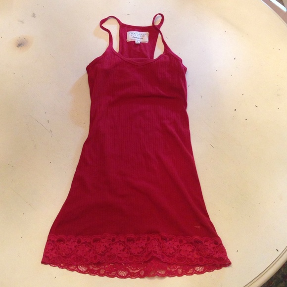 Abercrombie and Fitch Red Racerback Camisole