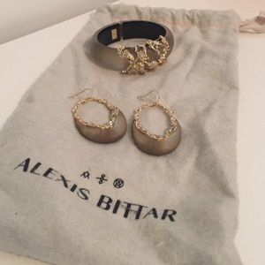Alexis Bittar bracelet and earring set