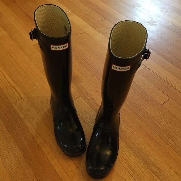 Black Hunter Original Tall Gloss Rain Boots