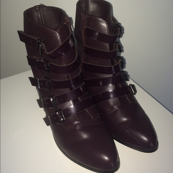 Wine colored boots