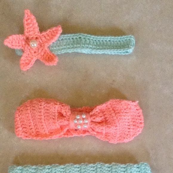 Crochet Mermaid 3pc set - Picture 3 of 3