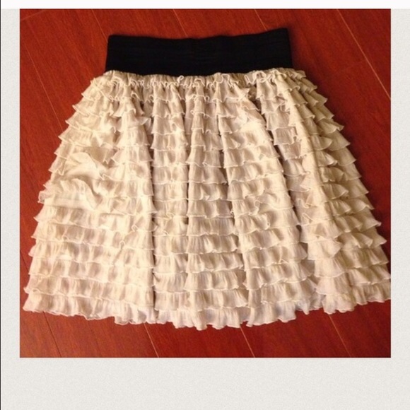 Zara ruffle tier skirt