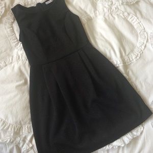 Black textured dress