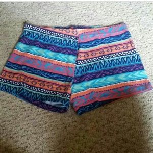 High wasted spandex shorts