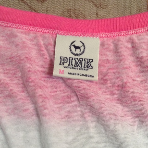 Flowy, Pink and White Tanktop - Picture 2 of 4