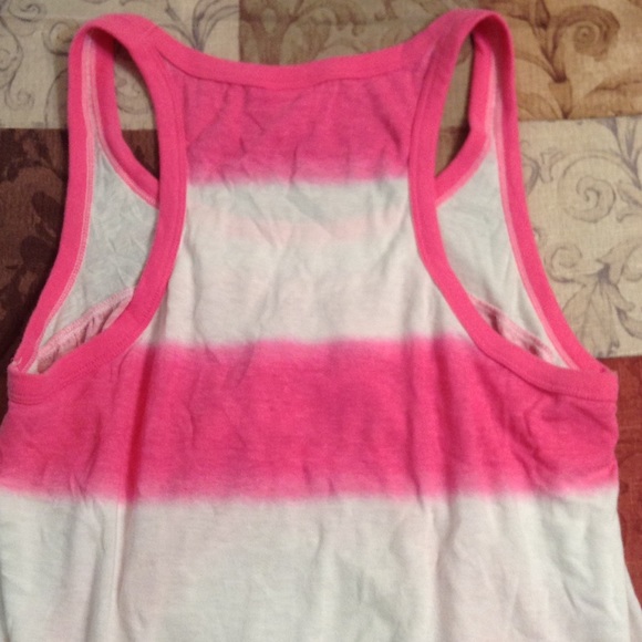 Flowy, Pink and White Tanktop - Picture 3 of 4