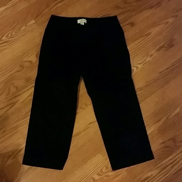 Black Denim Crops