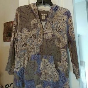 One of a kind Zippered hoodie