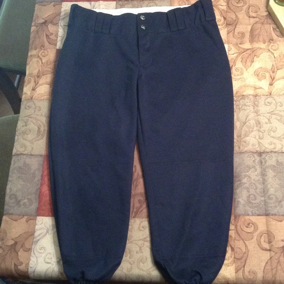Navy Blue Softball Pants - Picture 1 of 4