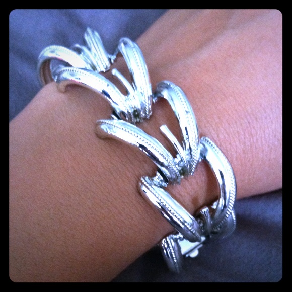 Vintage Art Deco Silver-tone Bracelet