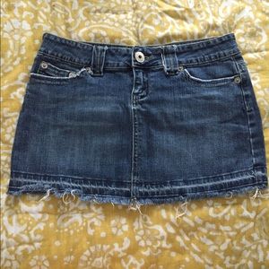 Denim mini skirt