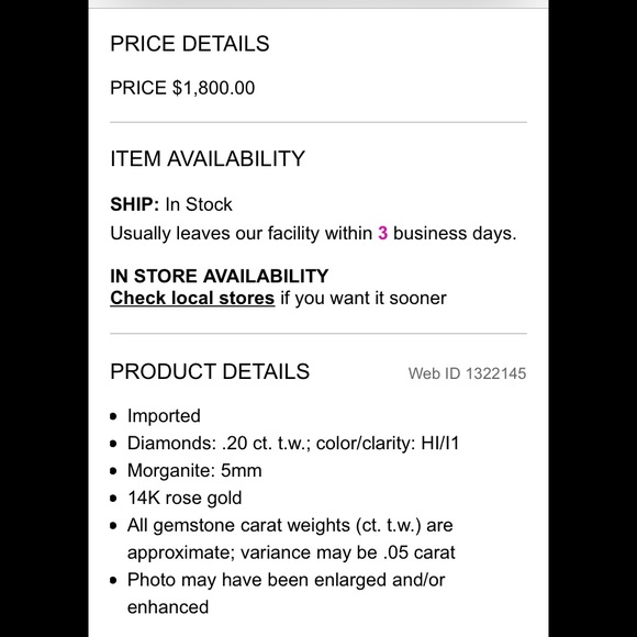 Rose Gold, Diamond, and Morganite Ring - Picture 4 of 4