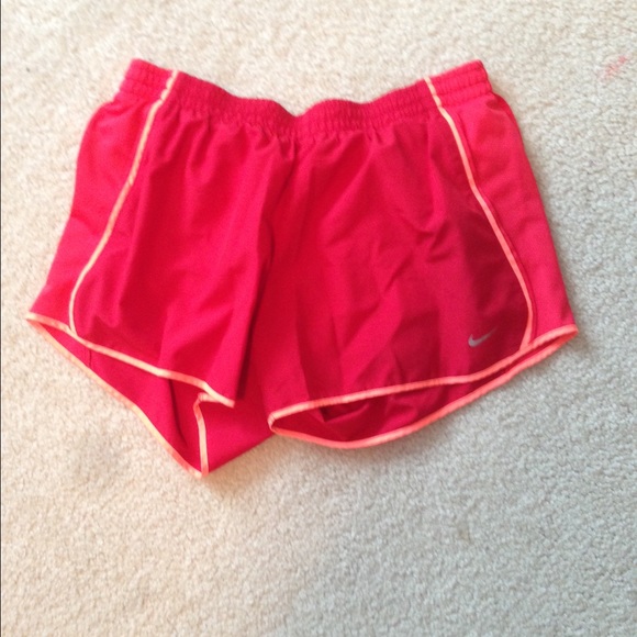 Red Nike shorts