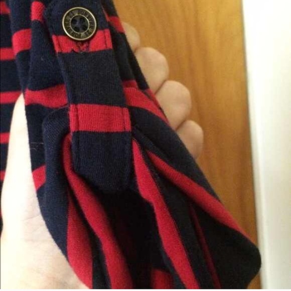 NWOT Striped 3/4 Tee - Picture 3 of 4