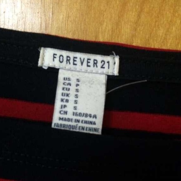 NWOT Striped 3/4 Tee - Picture 4 of 4
