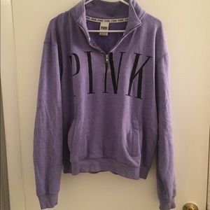 Victoria's Secret pink quarter zip